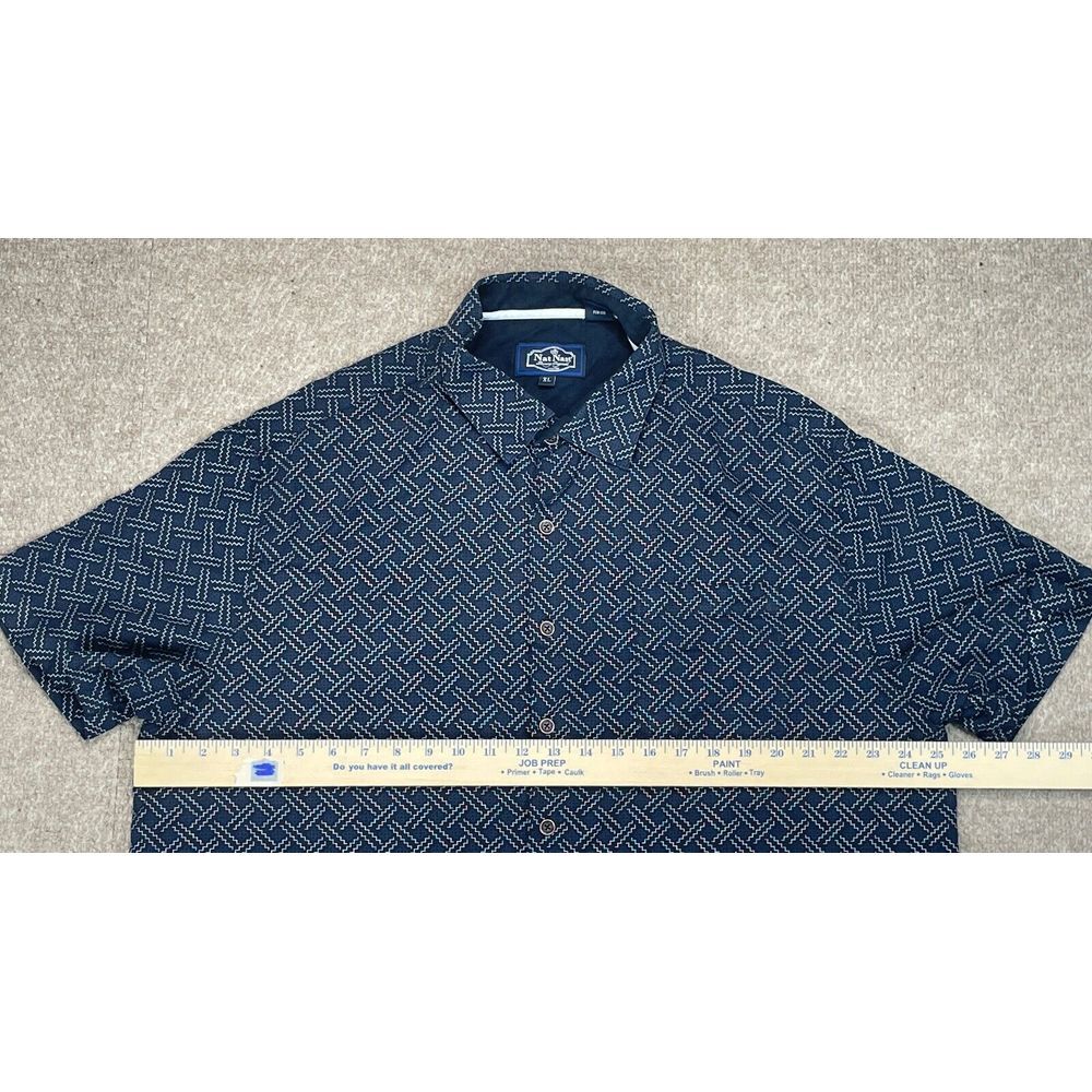 Nat Nast Luxury Originals Men's Button Up Short Sleeve Shirt Size XL - Picture 8 of 10